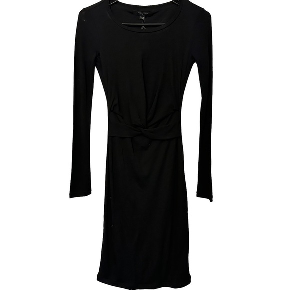 AllSaints‎ Sian Long Sleeve Dress Black NWT Size large - Picture 2 of 12